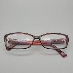 Jean Lafont Eyeglasses Frames Otto 815 Red Rectangle Full Rim 56-14-137 Paris